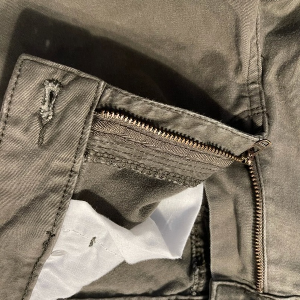 Jessica Simpson 27 olive green relaxed mid rise‎ skinny crop jeans - Picture 8 of 9